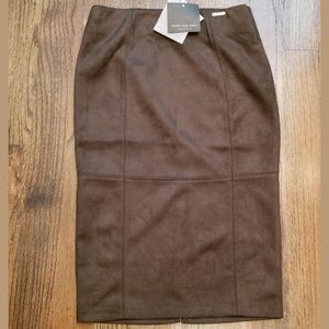 Andrew Marc New York Soft Suede Skirt Size Large